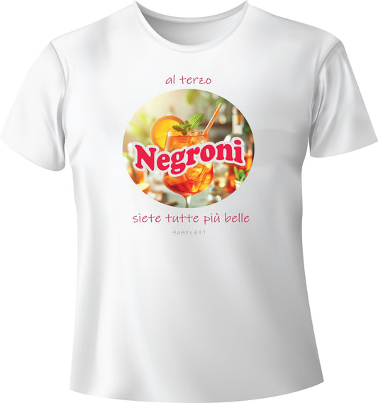 Negroni T-shirt girocollo bianca manica corta