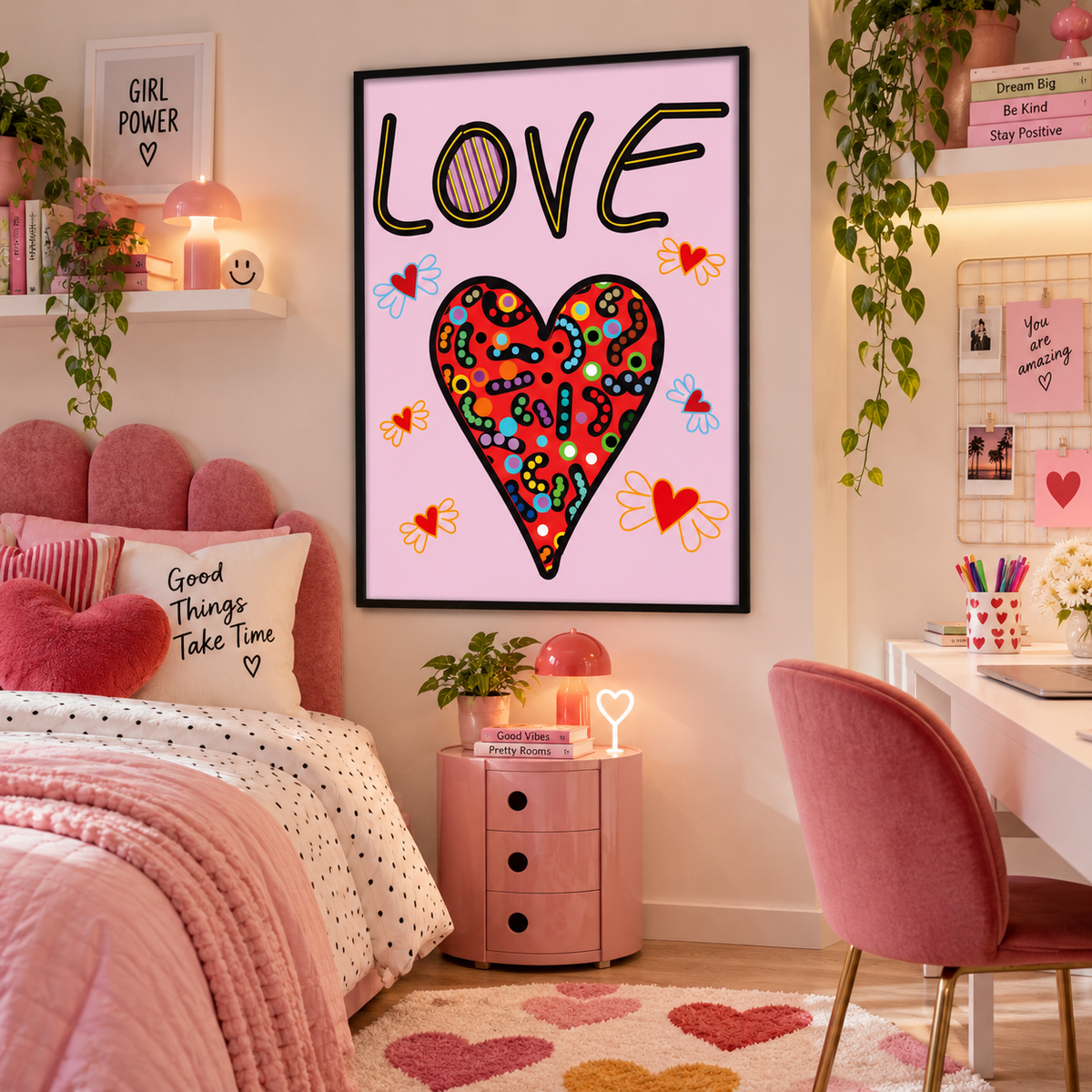Love Pop abstract poster d'autore CodG74