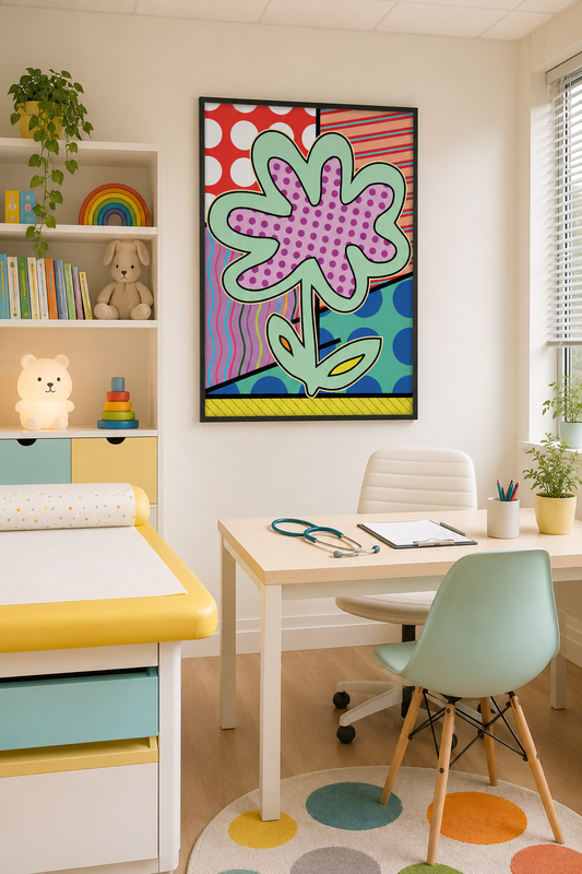 the pop flower poster d'autore CodG80