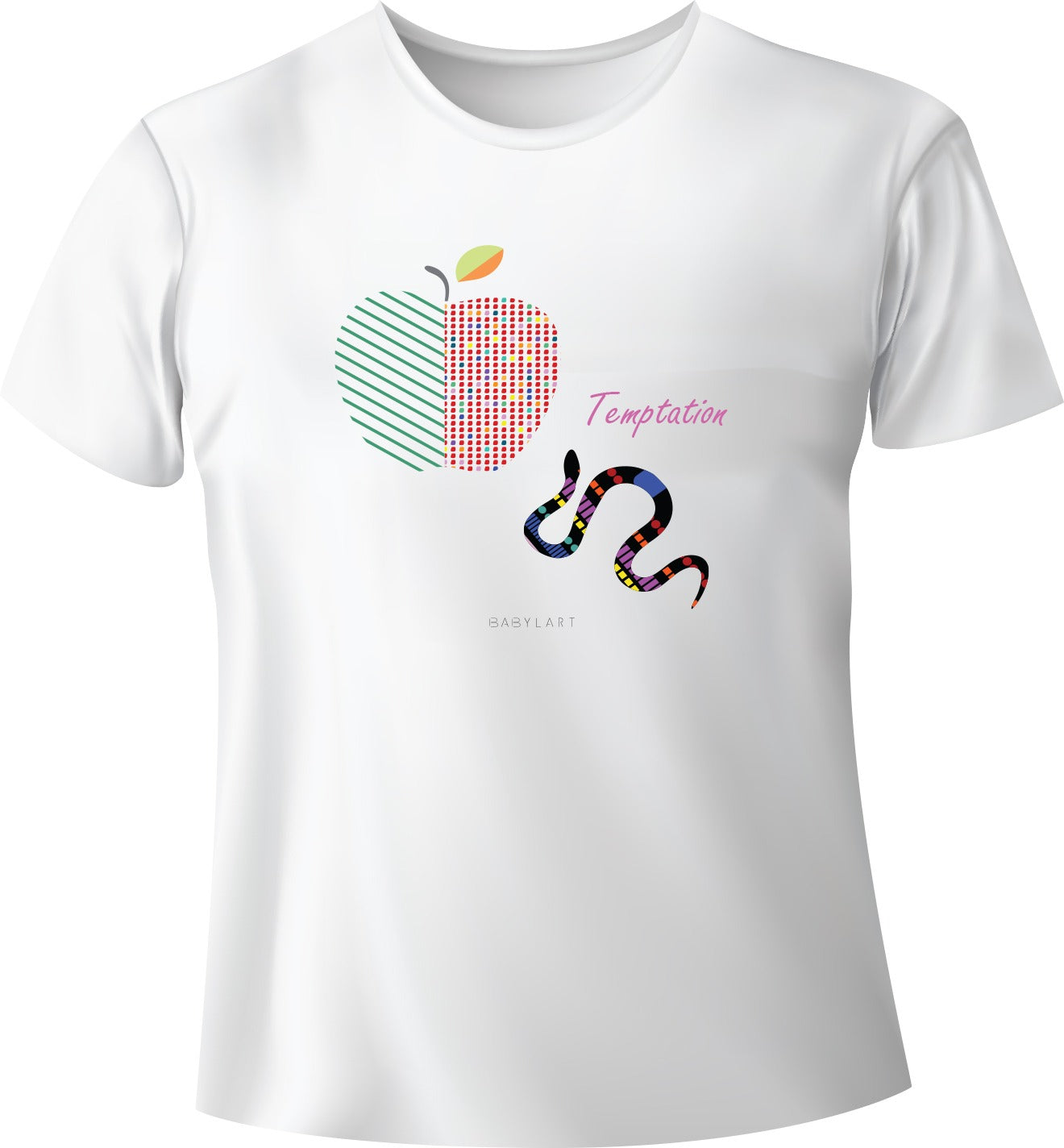 Tentazione T-shirt girocollo bianca manica corta