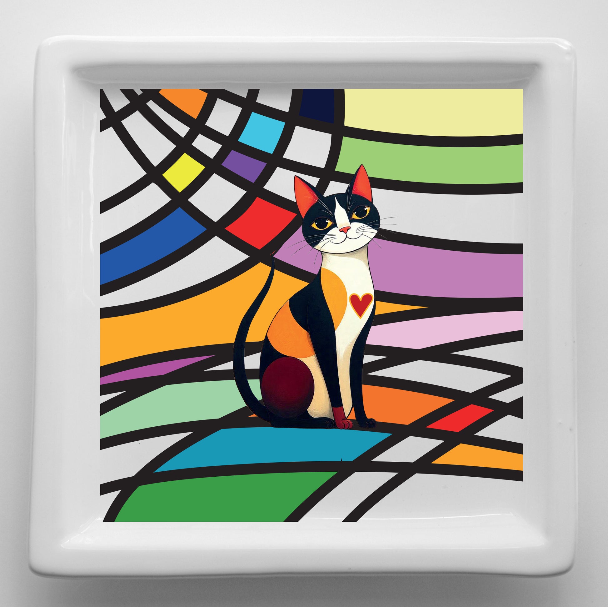 Vassoio o svuotatasche in ceramica artigianale