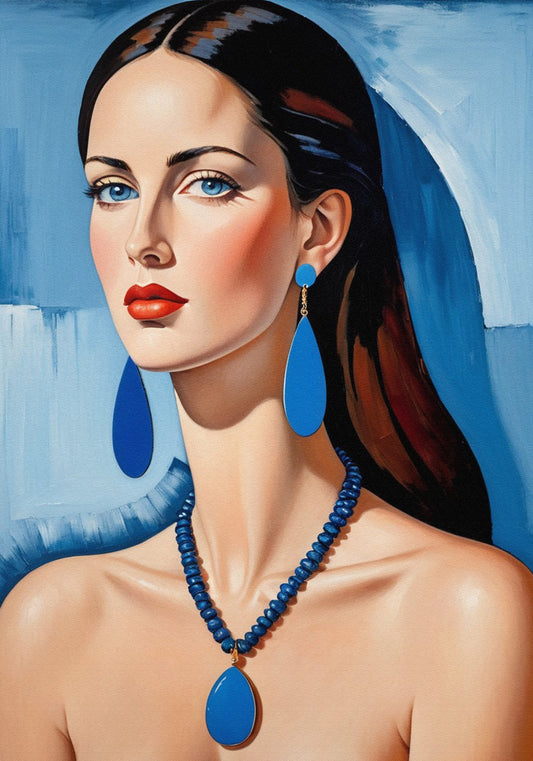Eleganza cobalto Quadro e poster d'autore Cod