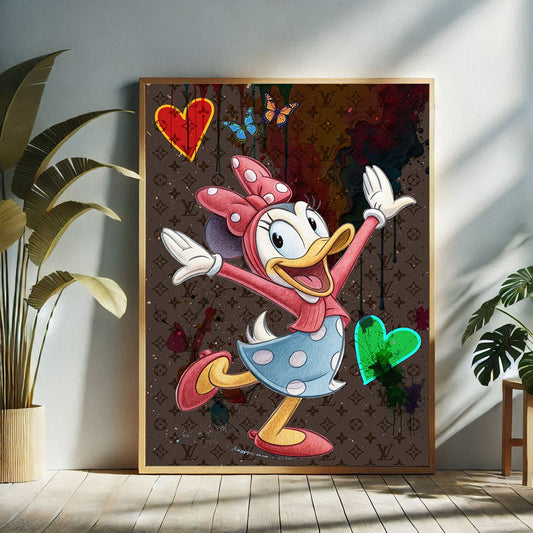 Quadro Daisy Pop Luxury – Poster Urban Art– Stampa su Tela ccodD2