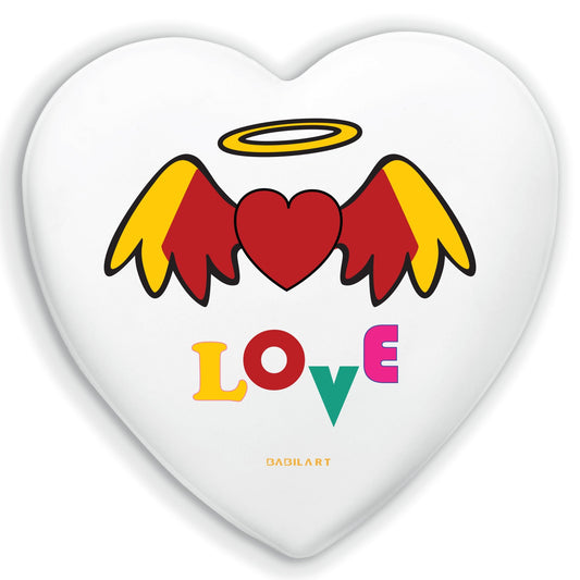 Cuore in Ceramica Artigianale  – Decorazione Moderna Love pop art