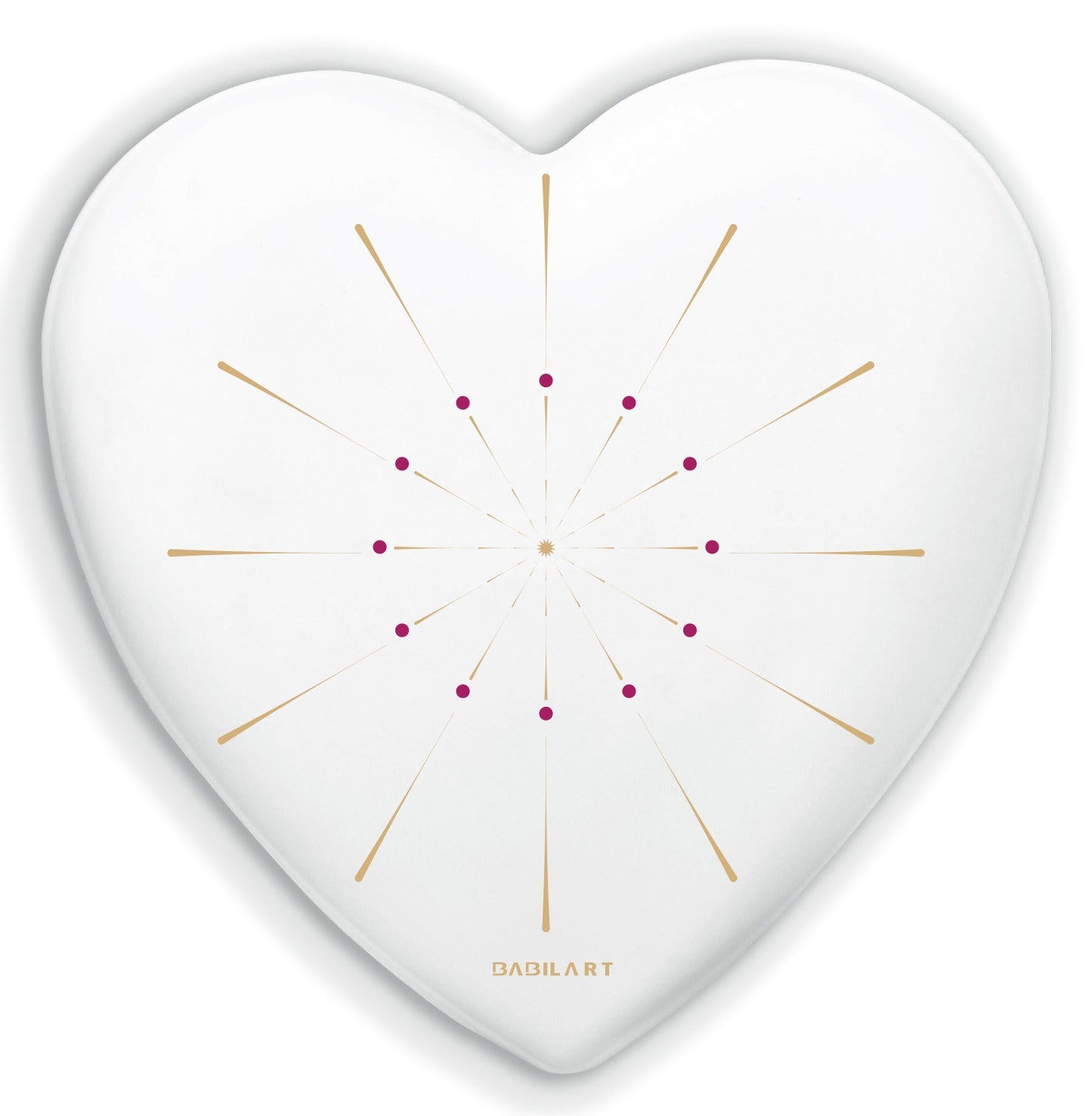 Cuore in Ceramica Artigianale – decorazione moderna Fuochi d'artificio