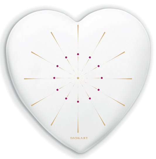 Cuore in Ceramica Artigianale – decorazione moderna Fuochi d'artificio