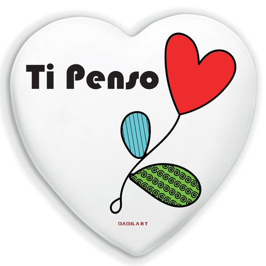Cuore in Ceramica Artigianale  – Decorazione Moderna romantica
