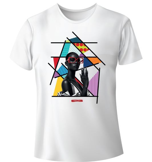 Fashion time T-shirt girocollo bianca manica corta