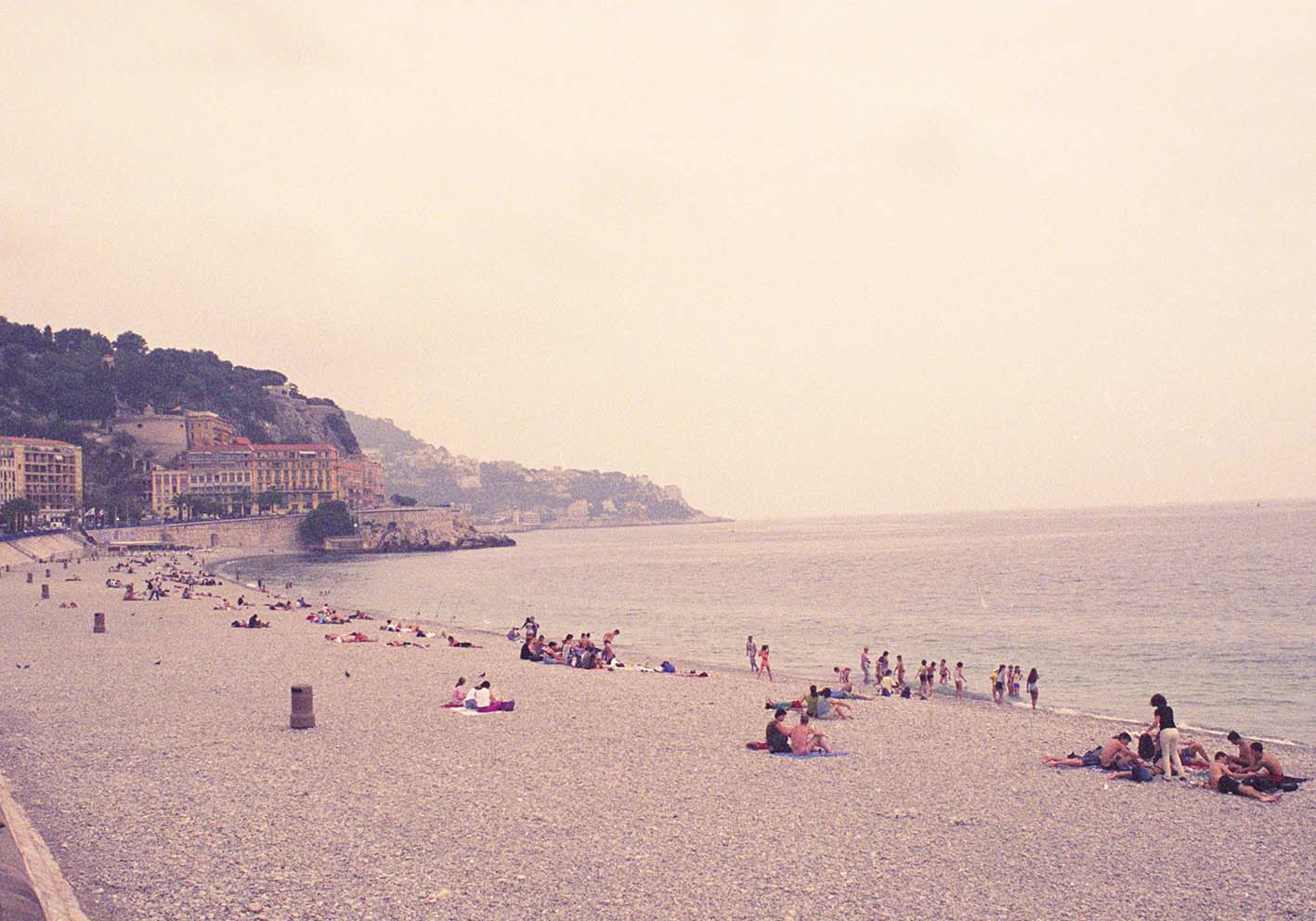 beach vintage poster d'autore