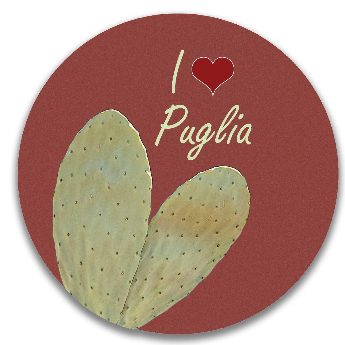 I love Puglia Piatto da parete decorativo