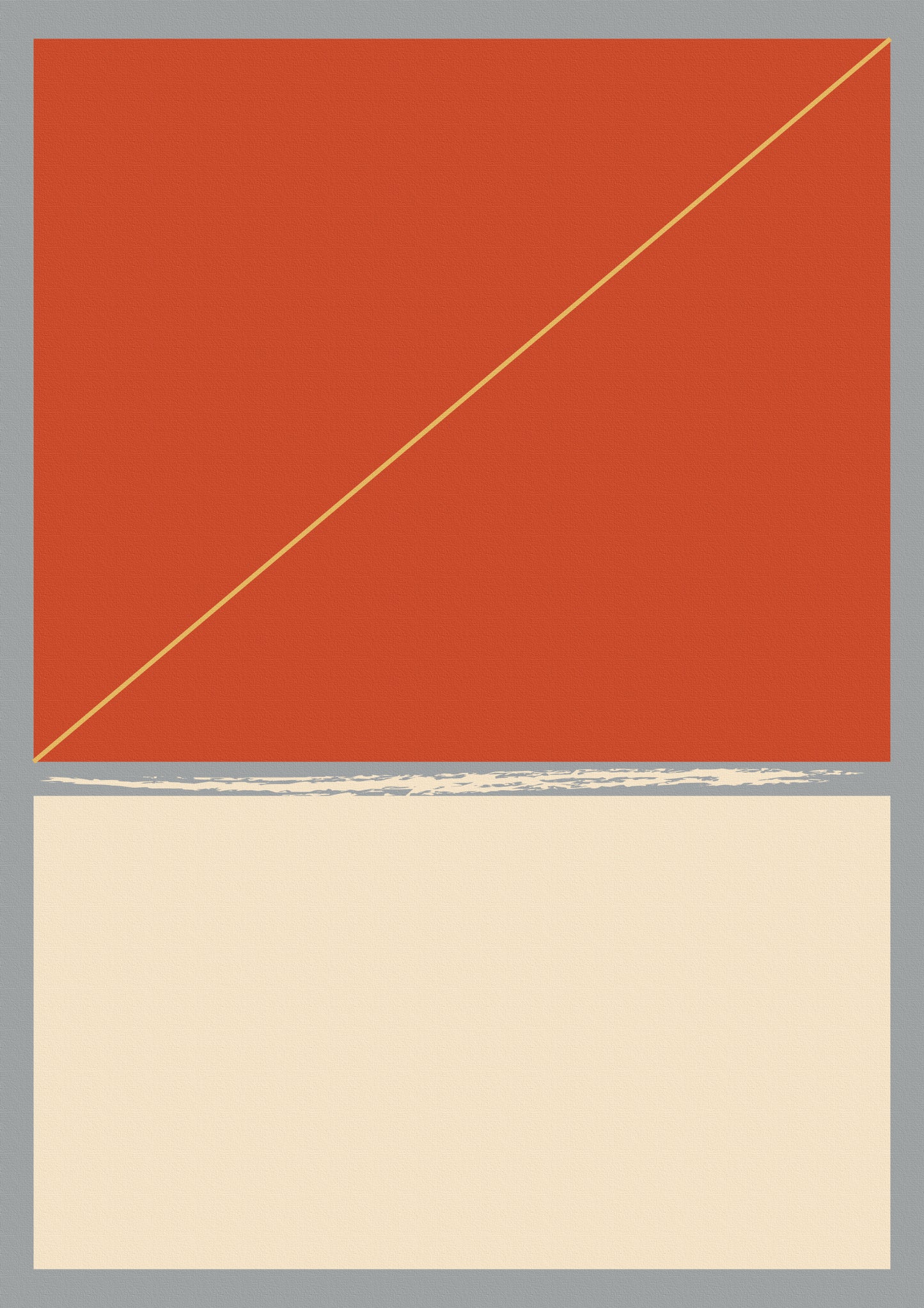 Orange line poster d'autore