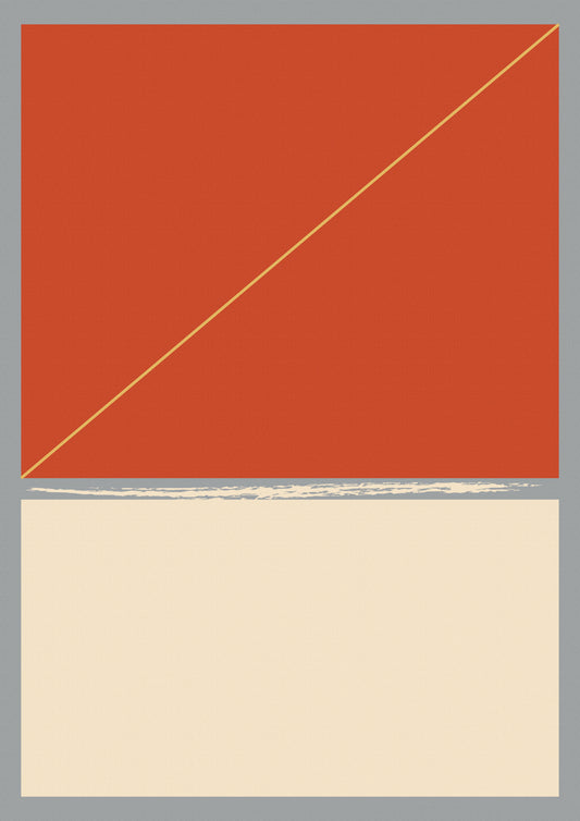 Orange line poster d'autore