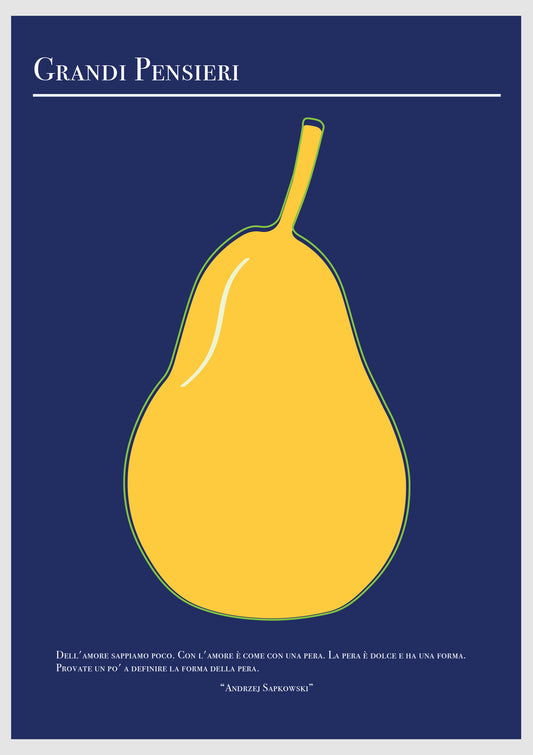 Pear poster d'autore