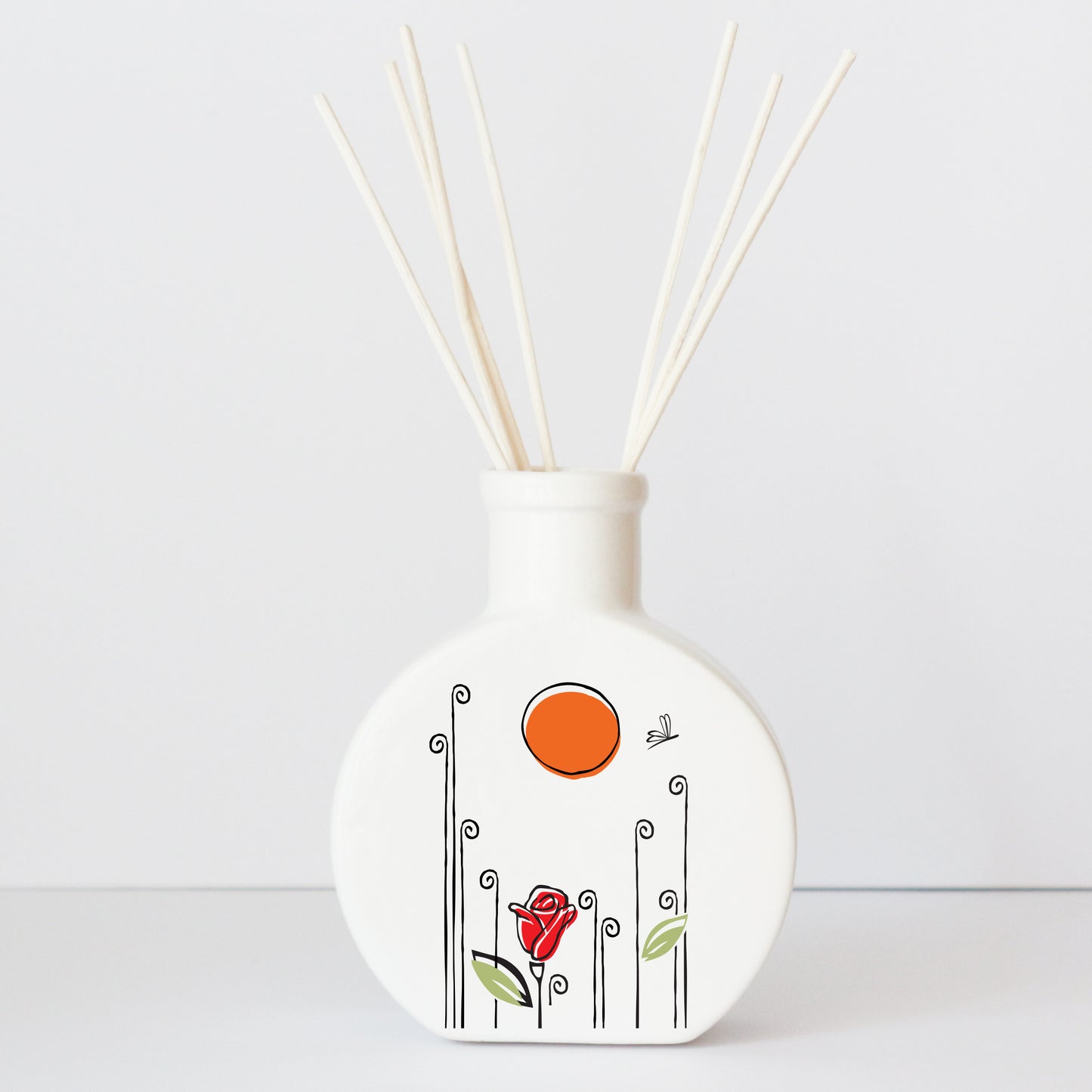 Profumatore in ceramica con grafica d’autore “Tramonto"