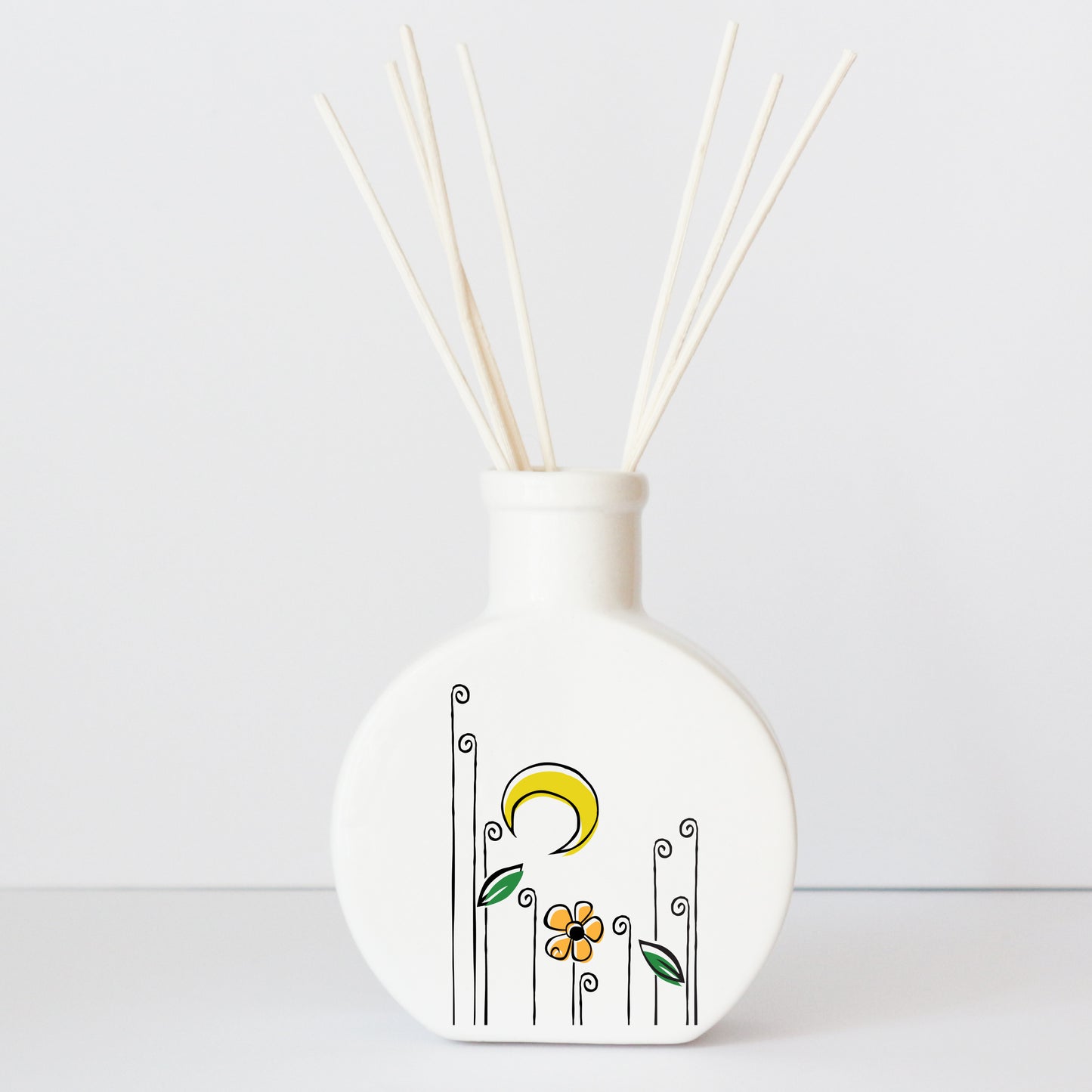 Profumatore in ceramica con grafica d’autore “Luna"