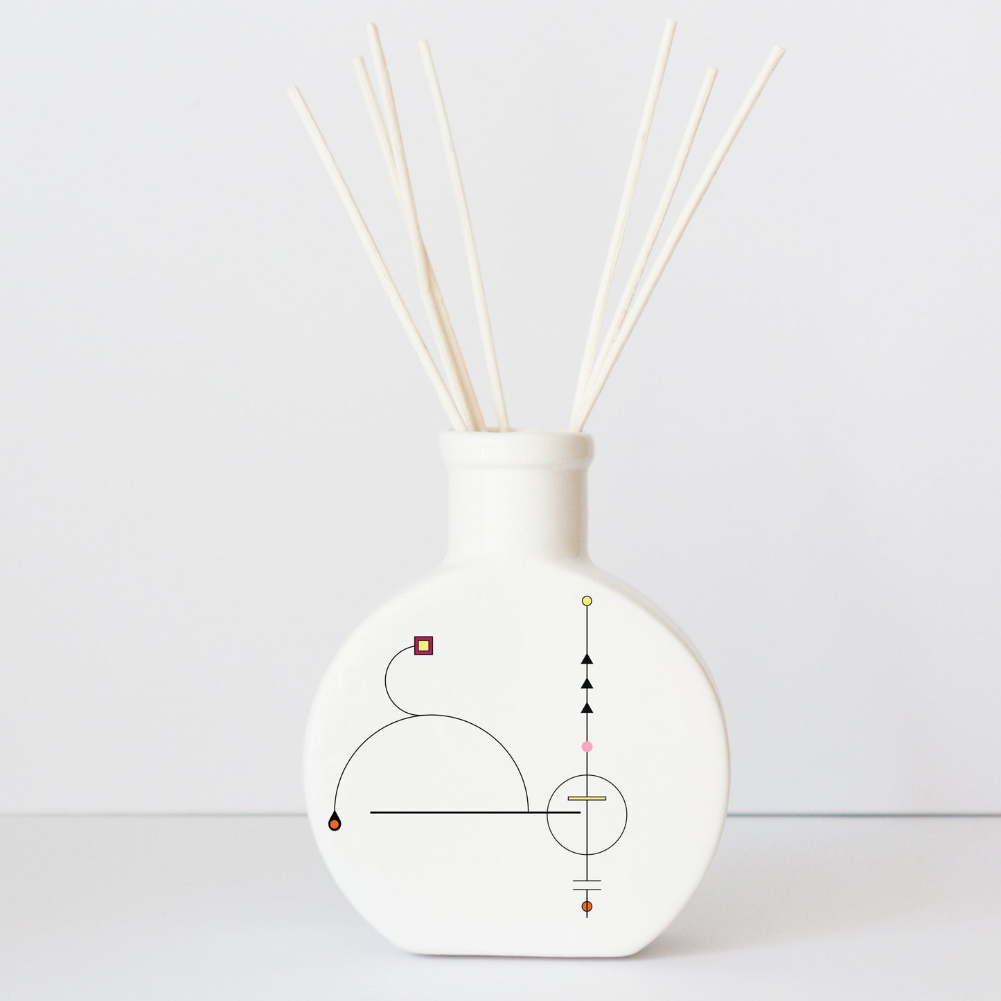 Profumatore in ceramica con grafica d’autore “Astratto perfetto"