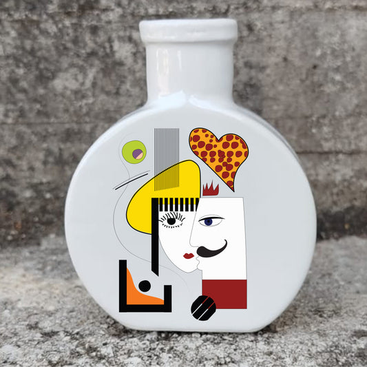 Profumatore in ceramica con grafica d’autore “Amore astratto"