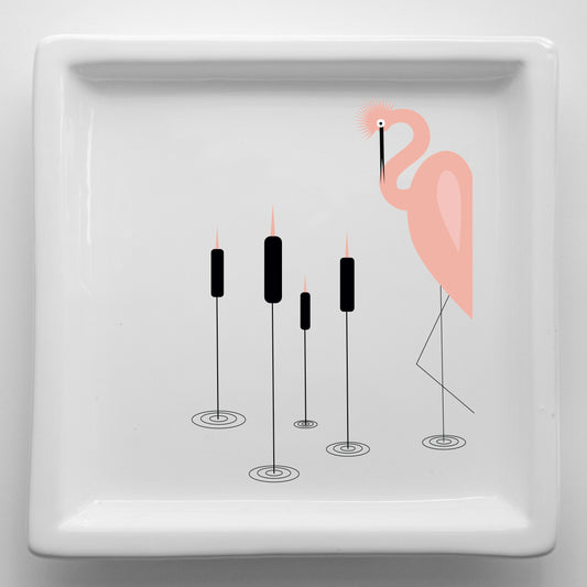 Vassoi in Ceramica – Svuotatasche Artigianali con Grafica d’Autore Minimal Cod3