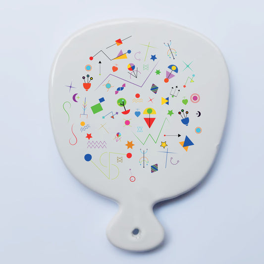 Tagliere in ceramica Puglia Pop Color – Arte contemporanea Made in Italy