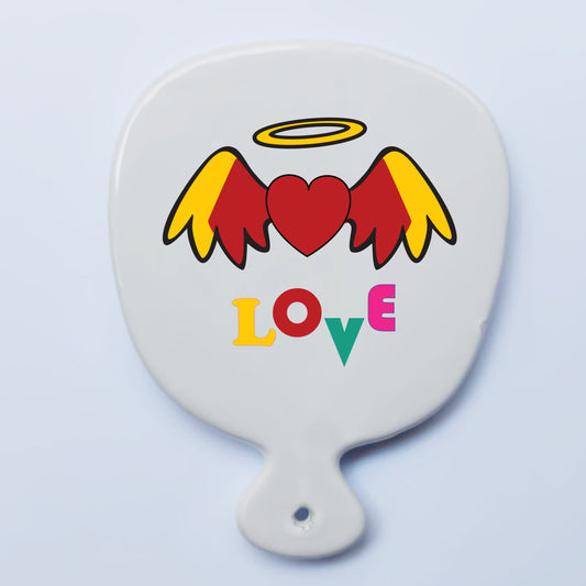Tagliere in ceramica Love pop – Arte contemporanea Made in Italy