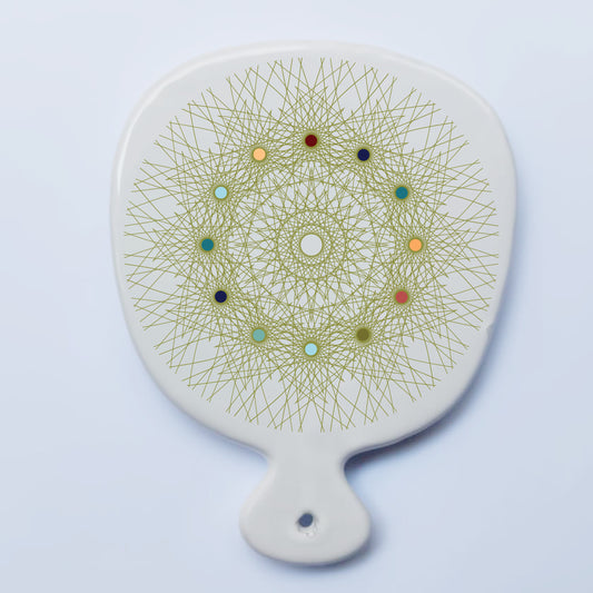 Tagliere/vassoio in ceramica Luminarie  – Arte contemporanea Made in Italy