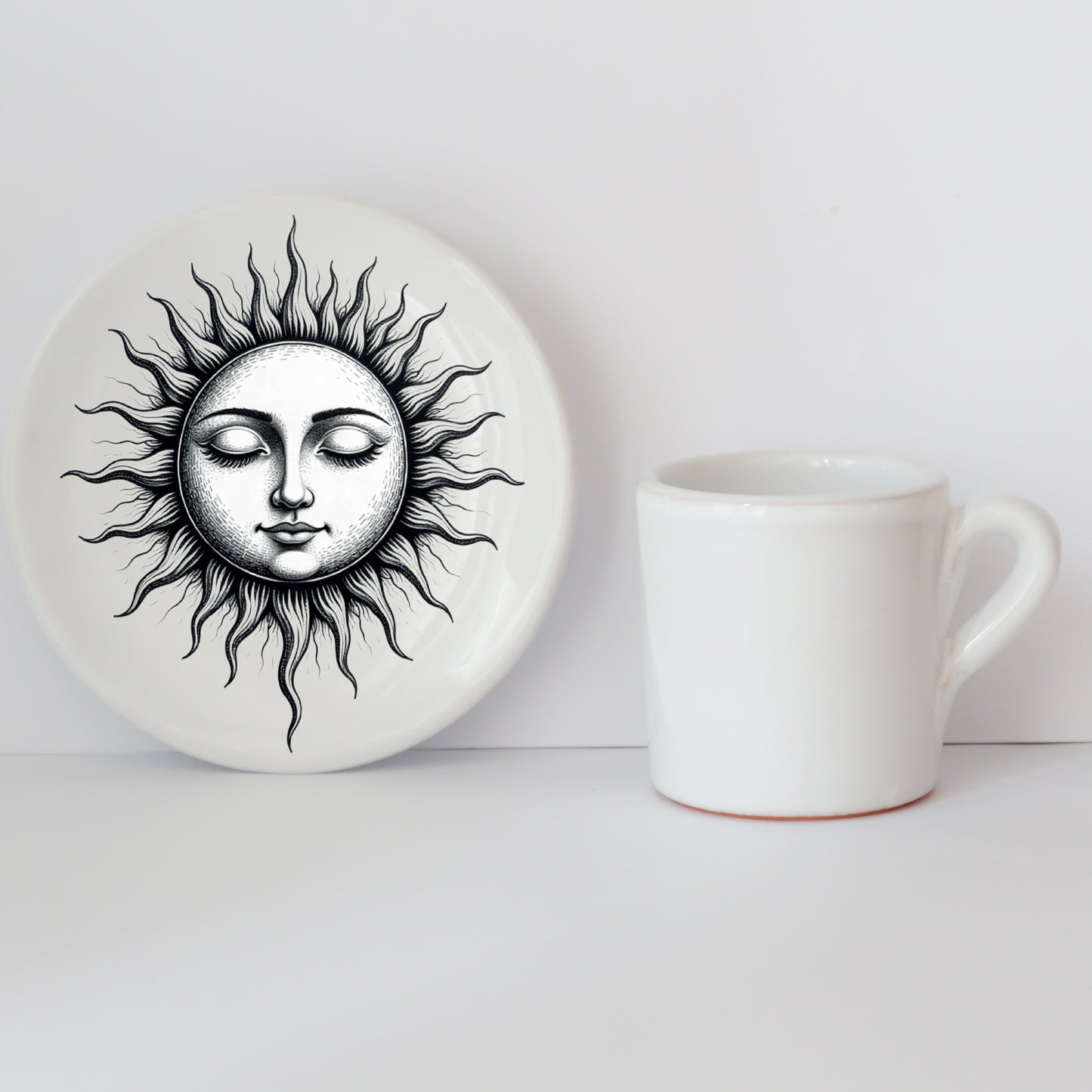 Tazzine Elena in Ceramica Artigianale con Grafica d’Autore Cod.29