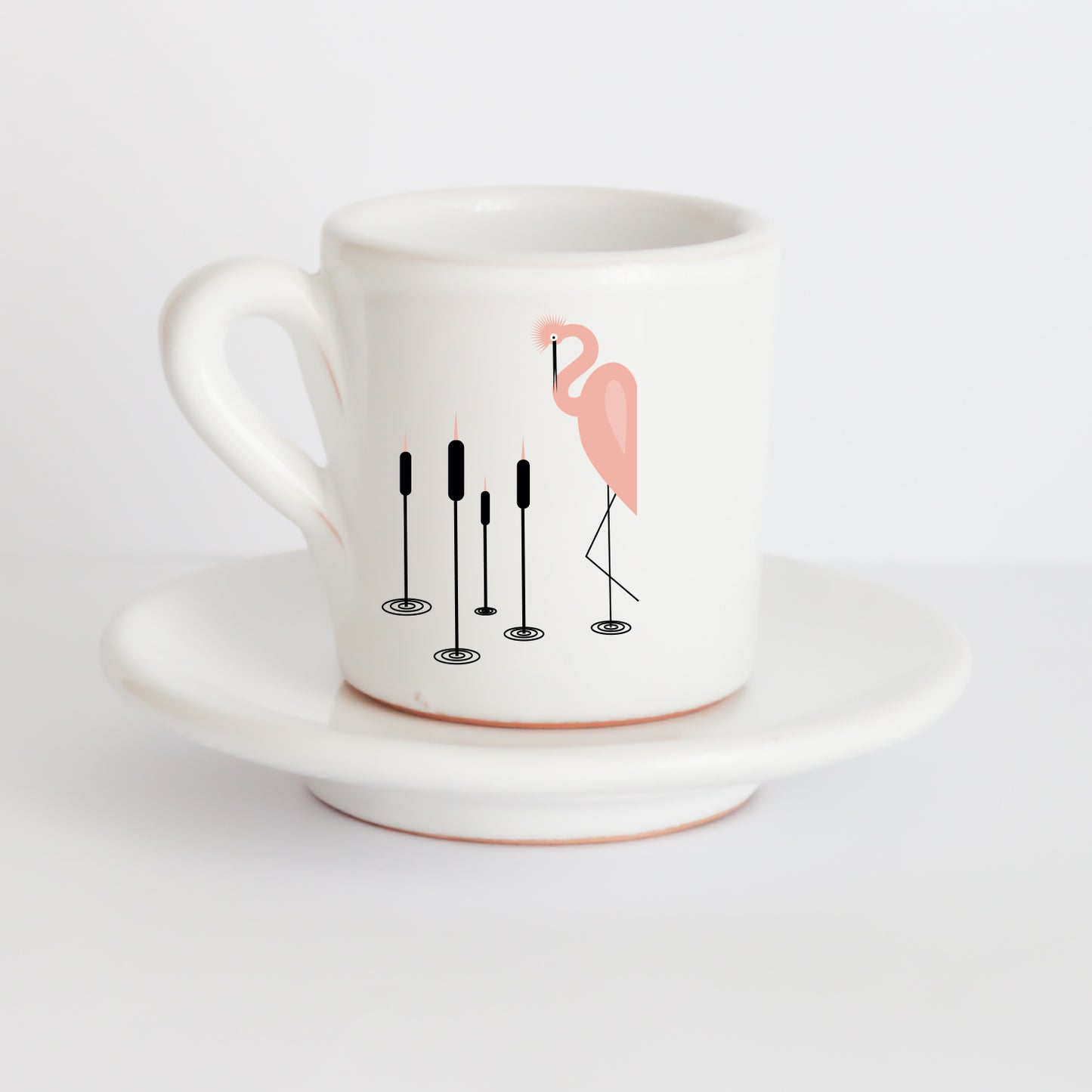 Tazzine Elena in Ceramica Artigianale con Grafica d’Autore Cod.17